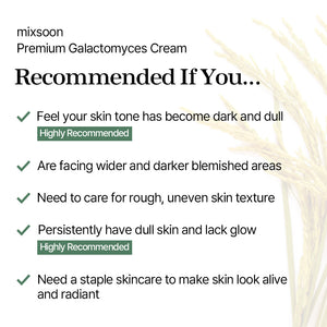 mixsoon Premium Galactomyces Cream 50ml