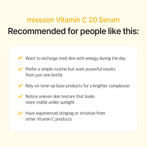mixsoon Vitamin C 20 Serum 10ml