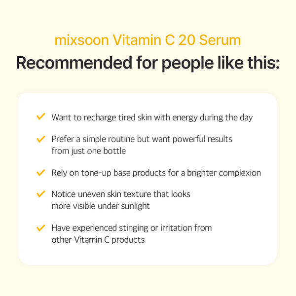 mixsoon Vitamin C 20 Serum 10ml