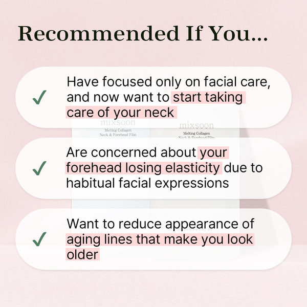 mixsoon Melting Collagen Neck & Forehead Film