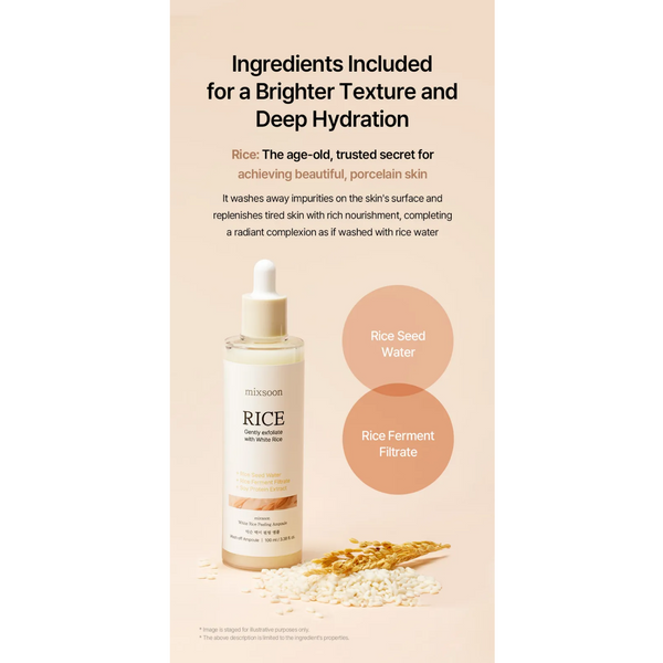 mixsoon White Rice Peeling Ampoule 100ml