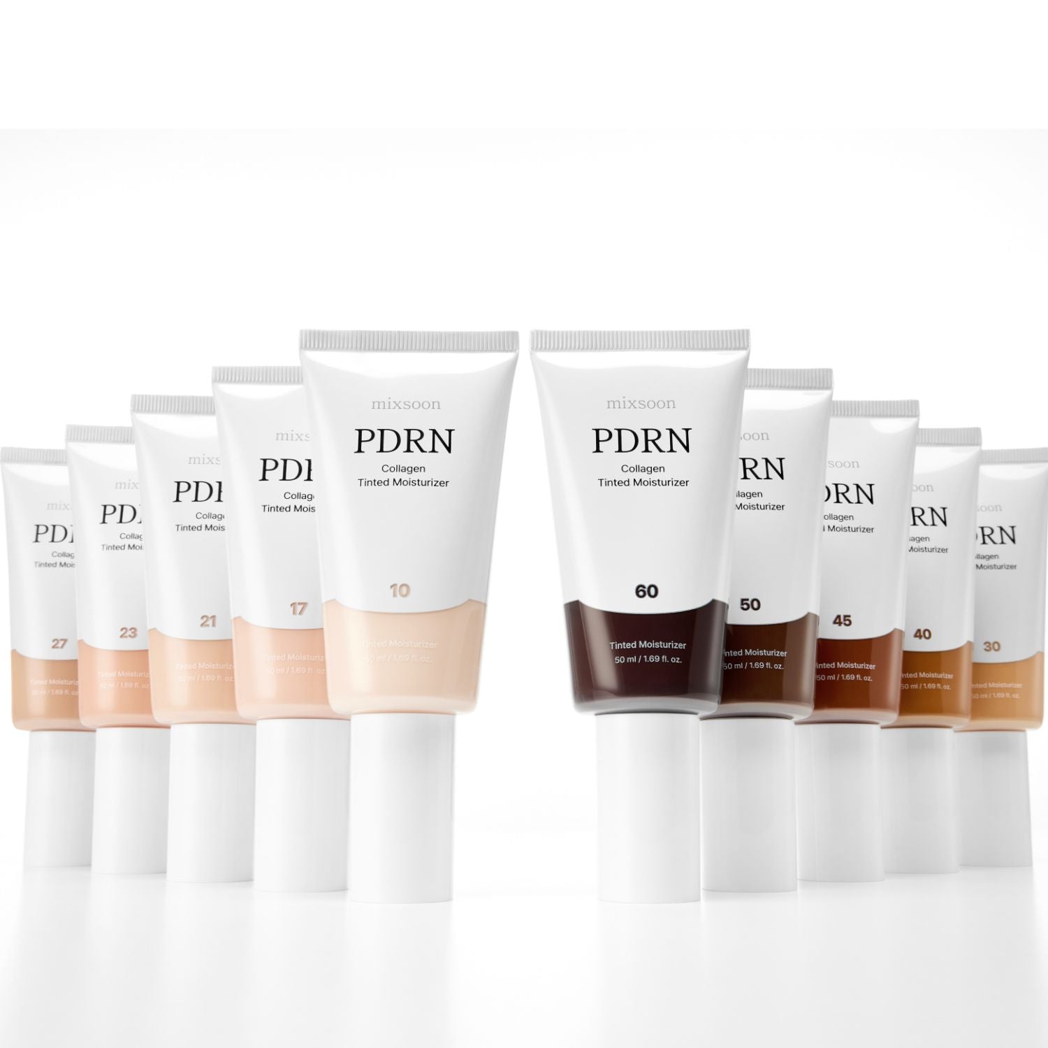 SHINING PDRN Collagen Cream 50ml 4個 mixsoon PDRN Collagen Tinted Moisturizer | All 10 Shades