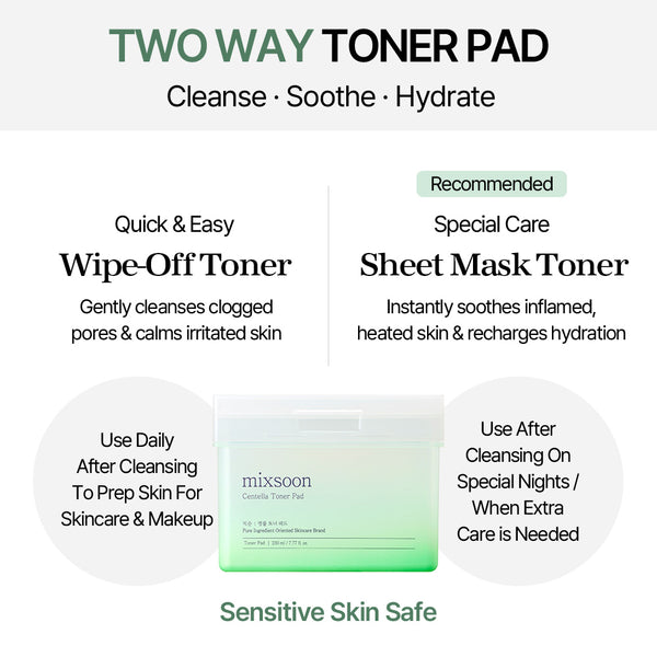 mixsoon Centella Toner Pad