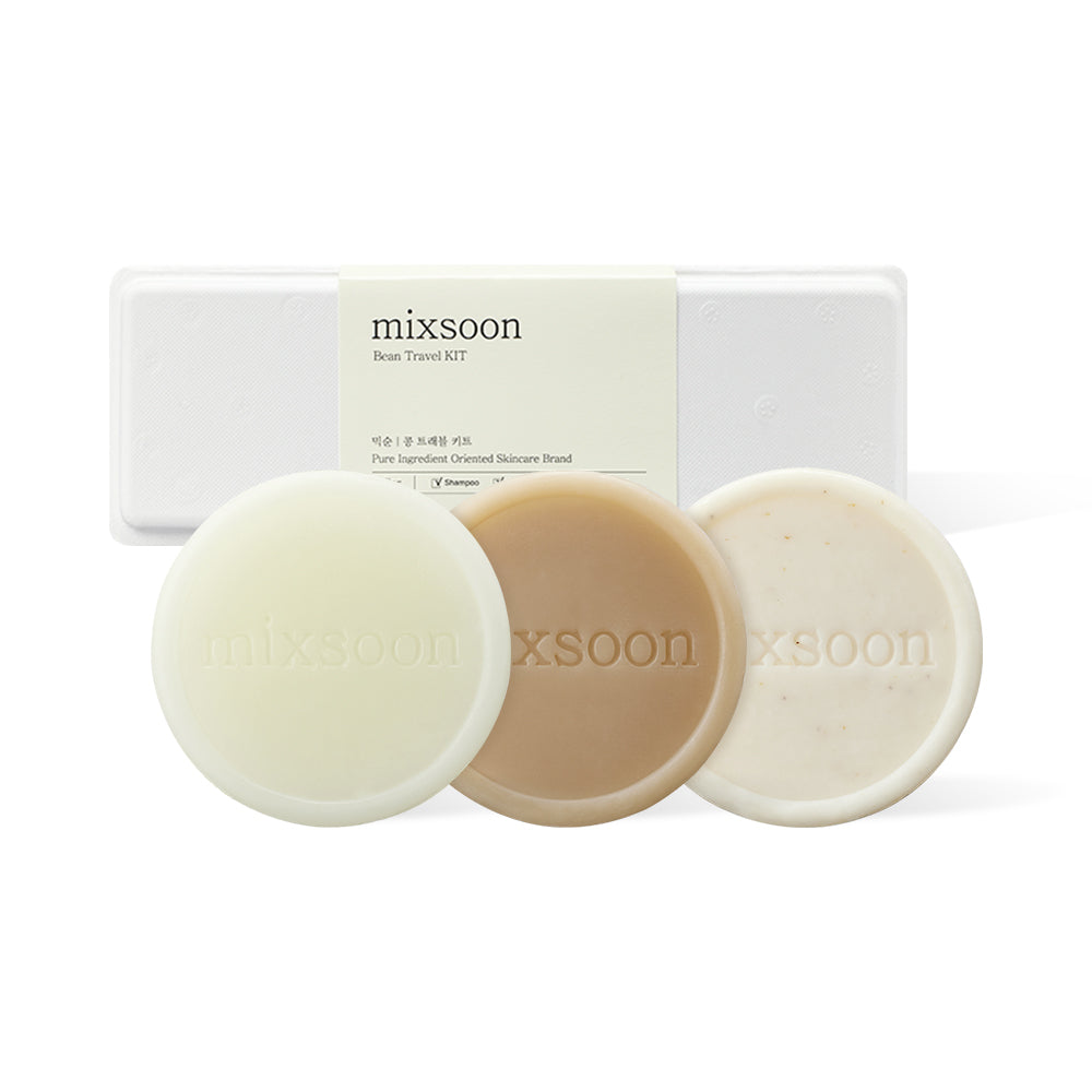 MIXSOON Bean Travel Kit (Shampoo+Conditioner+Body and Face)