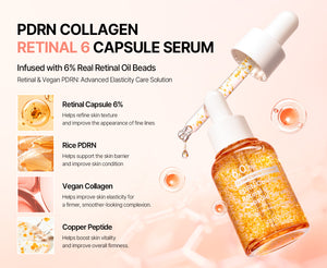 mixsoon PDRN Collagen Retinal 6 Capsule Serum 30ml