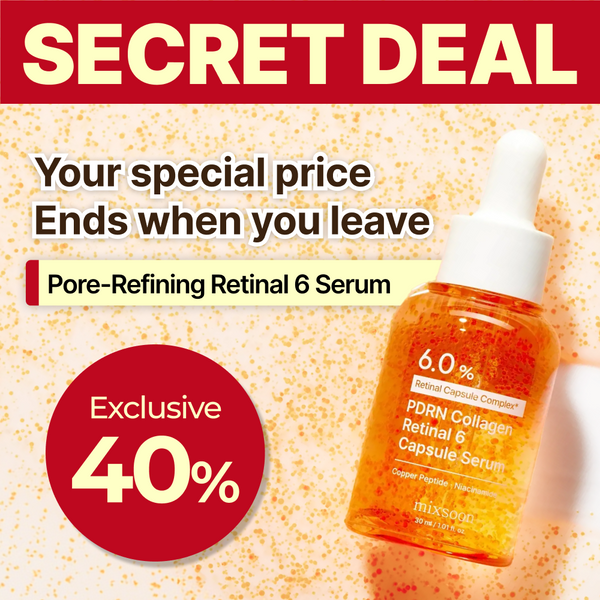 mixsoon PDRN Collagen Retinal 6 Capsule Serum 30ml | Exclusive Offers