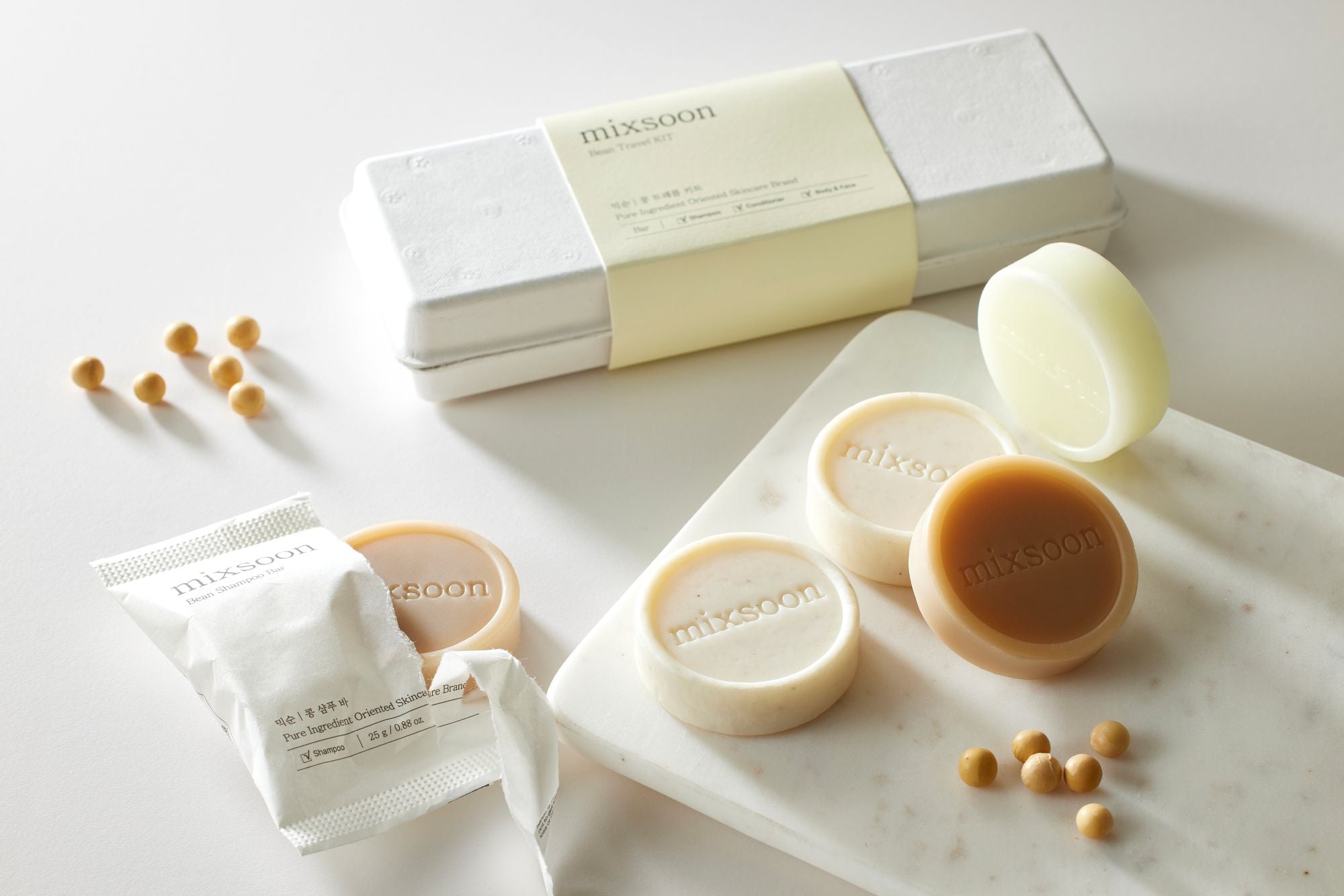 mixsoon Bean Travel Kit (Shampoo + Conditioner + Body bar)