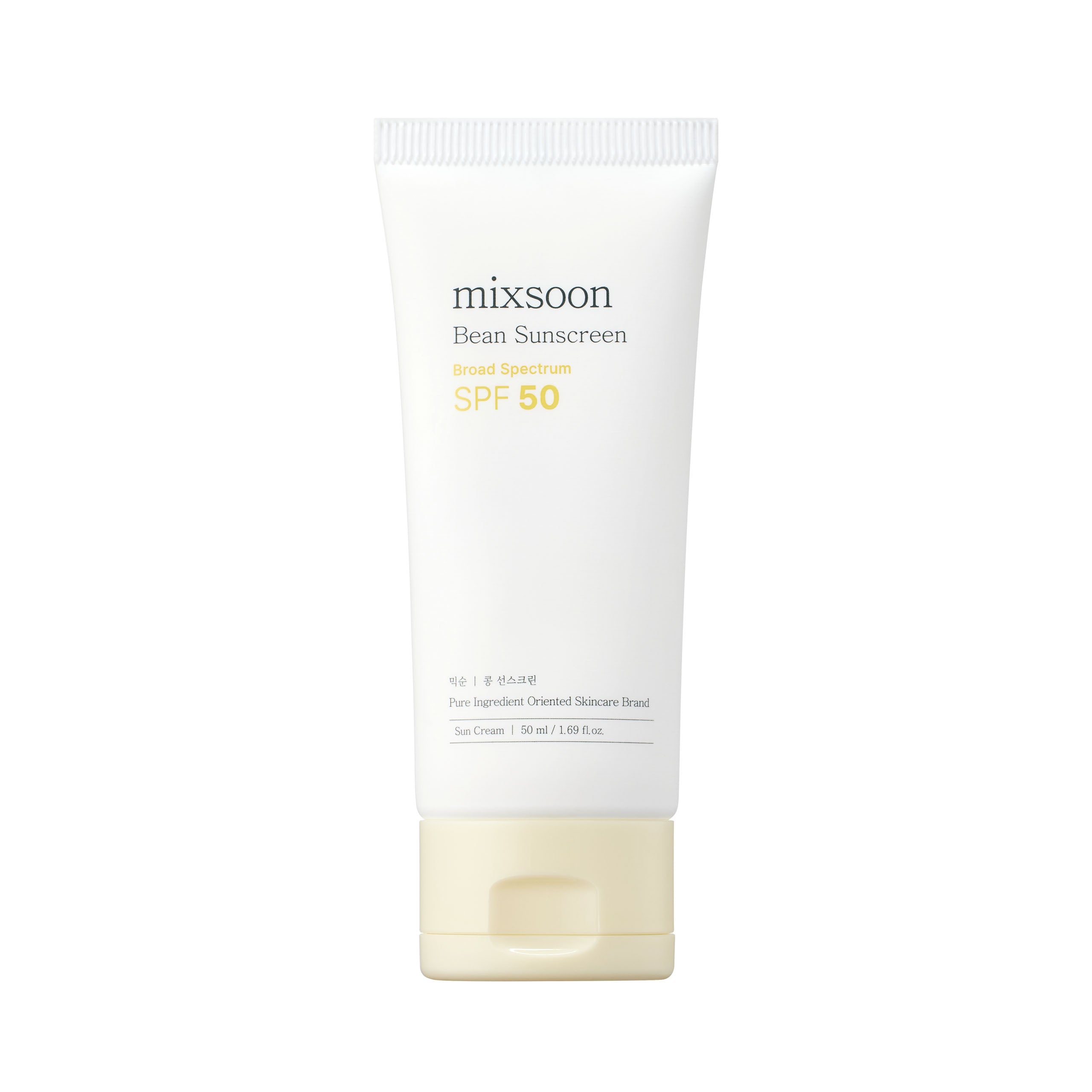 mixsoon Bean Sunscreen Sun Protector With Airy_Texutere & No White Cast 1.69 fl. oz. / 50ml