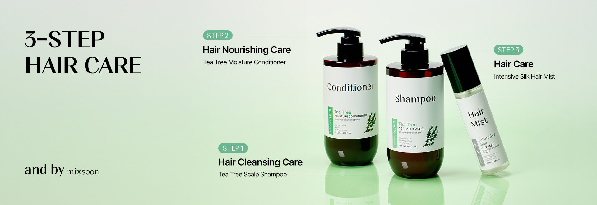 and by mixsoon Intensive Silk Hair Mist