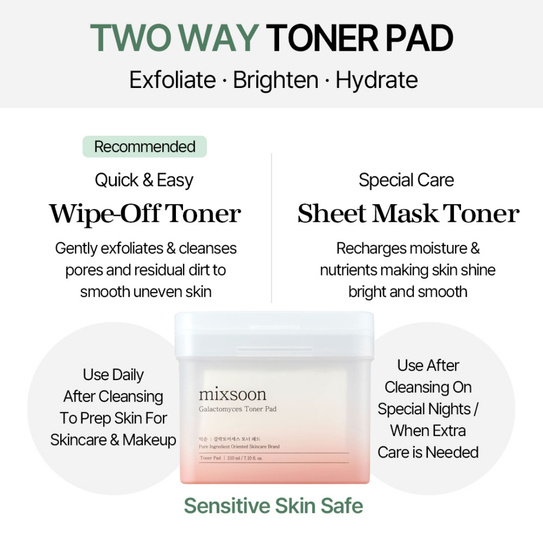 mixsoon Galactomyces Toner Pad