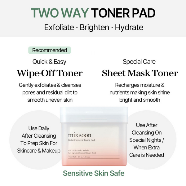 mixsoon Galactomyces Toner Pad