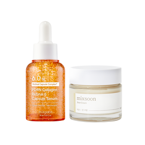 mixsoon Retinal 6 Starter Duo / PDRN Collagen Retinal 6 Capsule Serum 30ml + Bean Cream 50ml