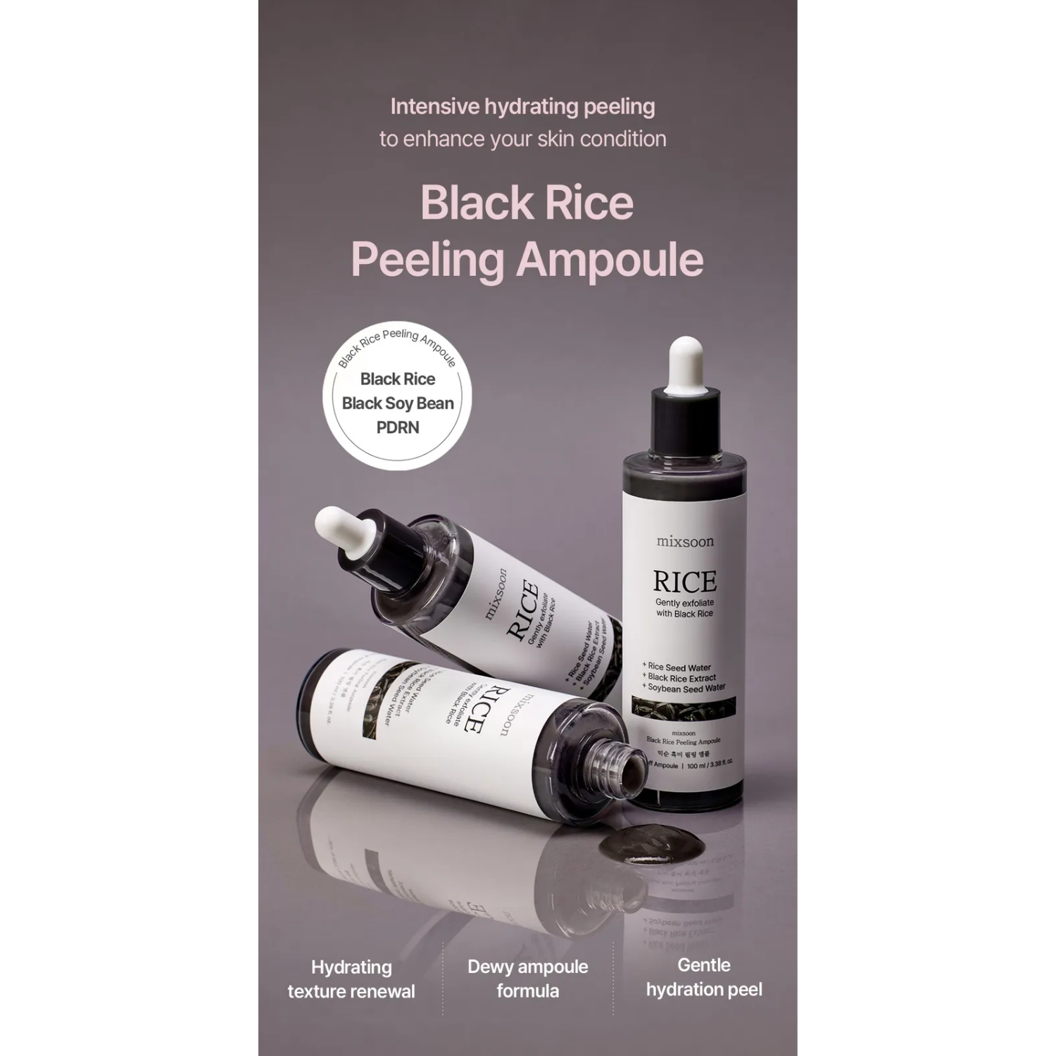 mixsoon Black Rice Peeling Ampoule 100ml