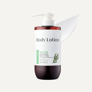 and by mixsoon Tea Tree AHA Retinol Body Lotion